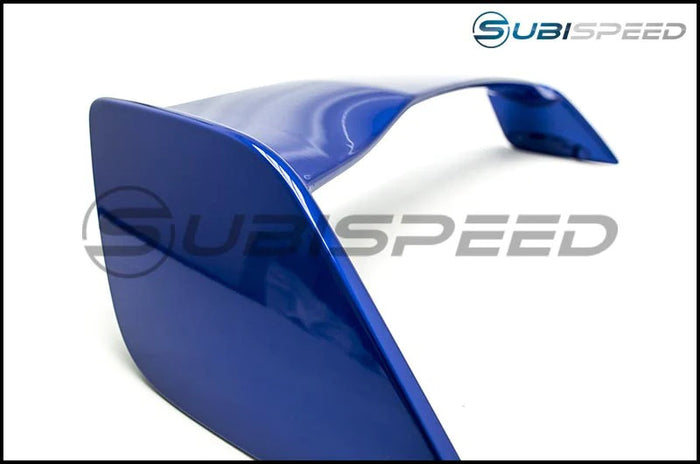 OLM STI Style Paint Matched Spoiler (K7X WR Blue Pearl) - 2015-2021 Subaru WRX / STI